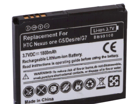 Mobile Phone Battery Replacement for HTC Google Nexus One G5 