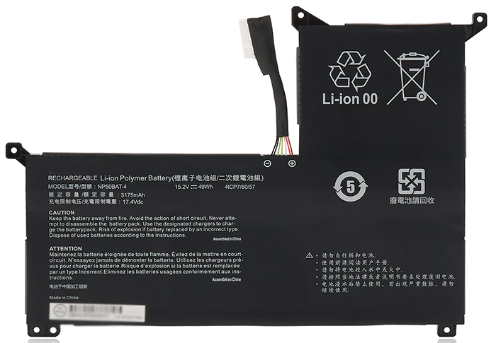 Laptop Battery Replacement for THUNDEROBOT 911M-107508G 