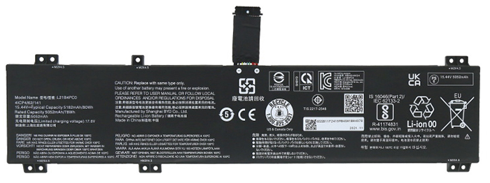 Laptop Battery Replacement for LENOVO Y9000K-2022 