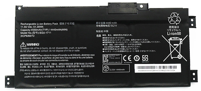 Laptop Battery Replacement for THUNDEROBOT 911MT 